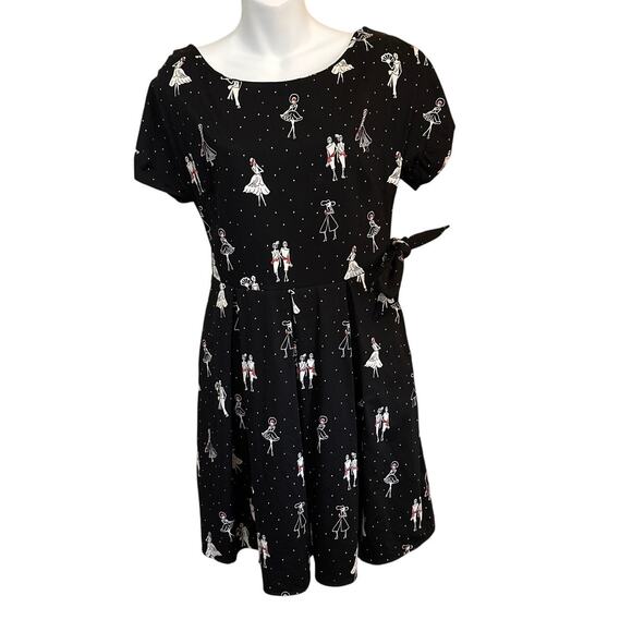 Heroines Paris vintage-inspired fit and flare dress Size 12 novelty debutant - Picture 1 of 4